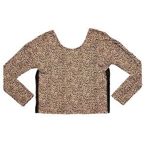 VICTORIA SECRET Cheetah Print Long Sleeve Pajama Top Size XS